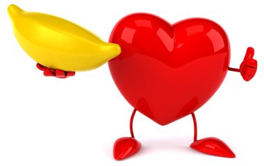 Eğlenceli çizgi film kalp