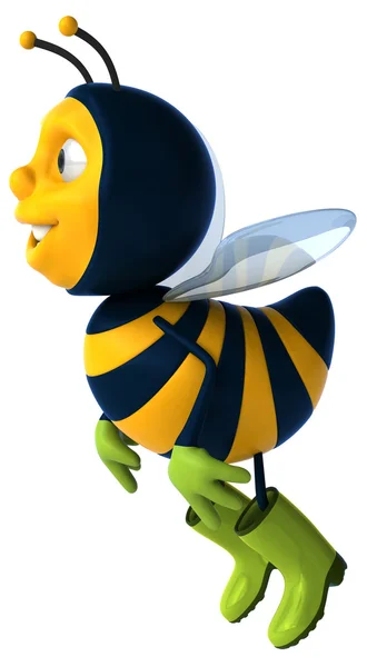 Leuke cartoon bee — Stockfoto