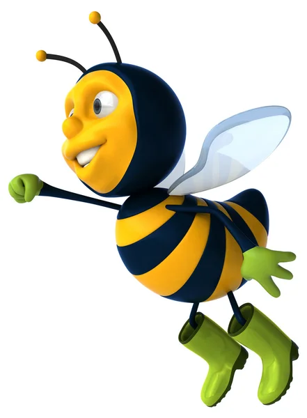 Leuke cartoon bee — Stockfoto