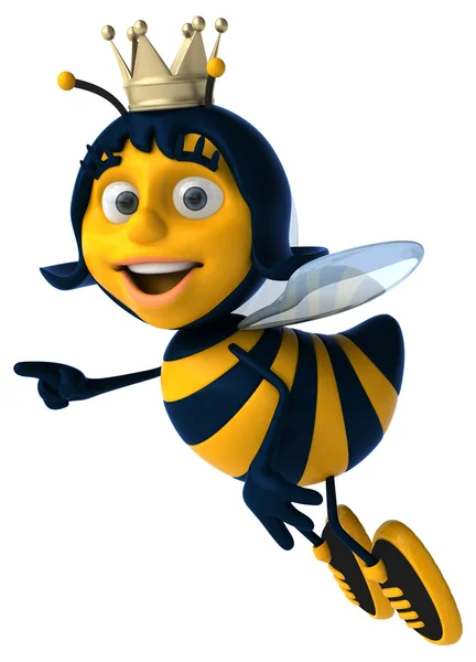Divertida abeja de dibujos animados —  Fotos de Stock
