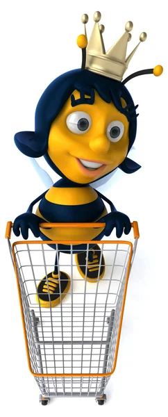 Amusant abeille dessin animé — Photo