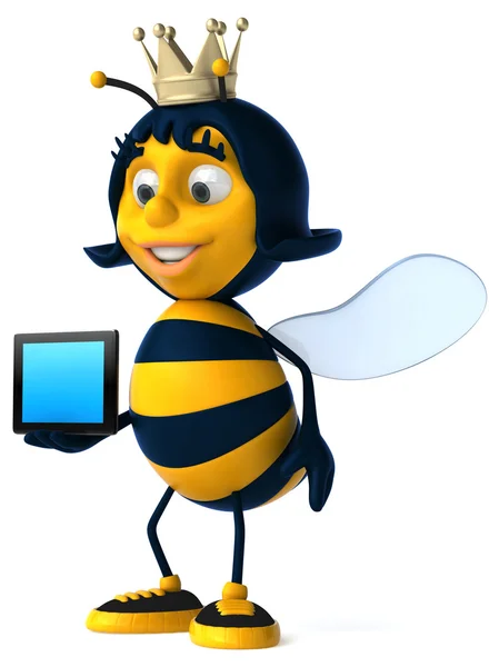 Leuke cartoon bee — Stockfoto