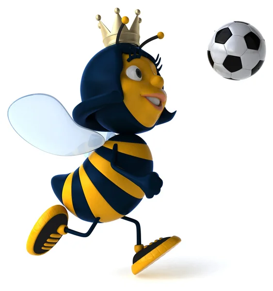 Leuke cartoon bee — Stockfoto