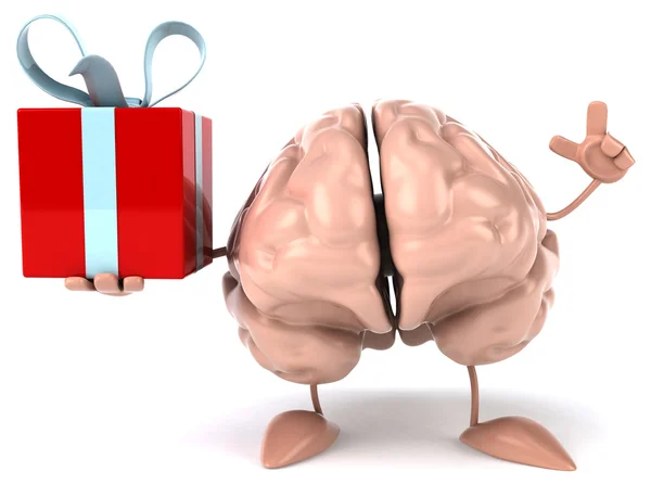 Fun cartoon brain — Stock Photo, Image