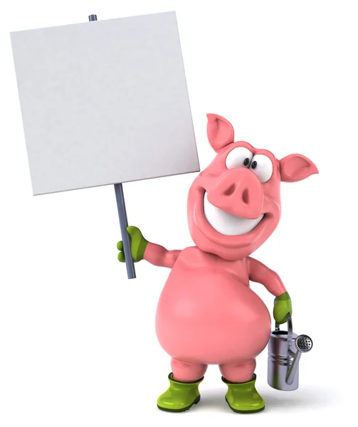 Babi kartun yang menyenangkan. — Stok Foto