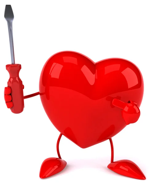 Fun cartoon heart — Stock Photo, Image