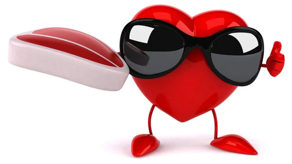 Fun cartoon heart — Stock Photo, Image