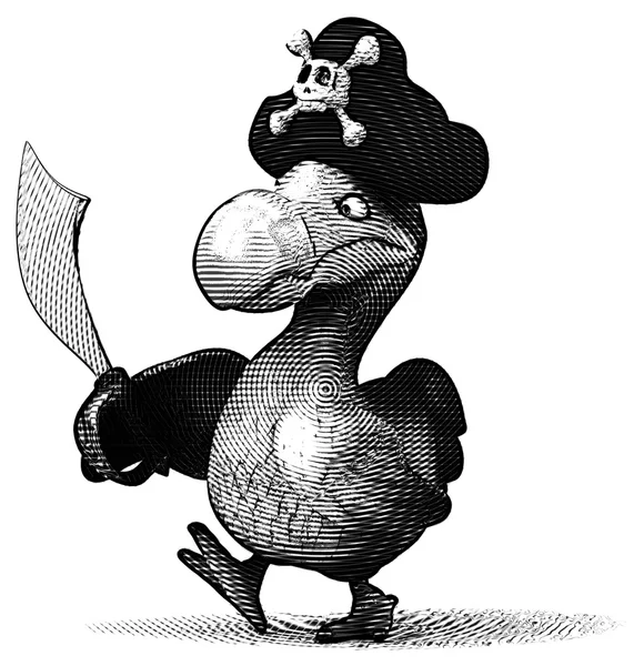 Divertente fumetto dodo uccello — Foto Stock