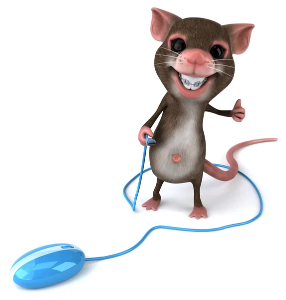 Fun мультфільму миші — стокове фото