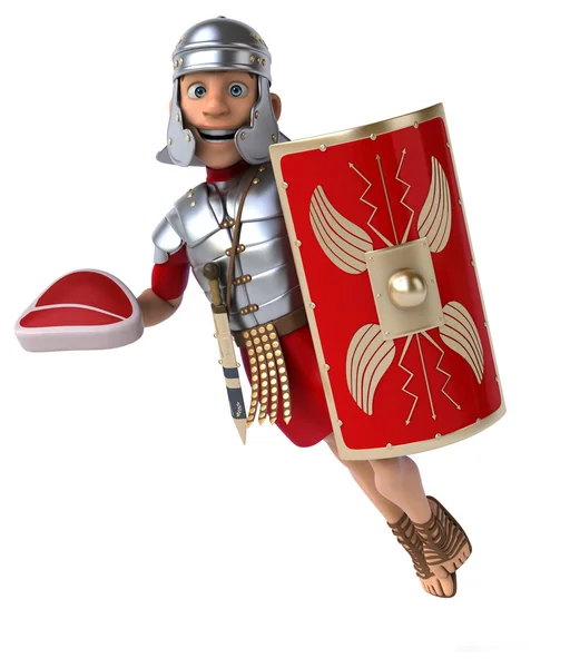 Soldador romano dos desenhos animados — Fotografia de Stock