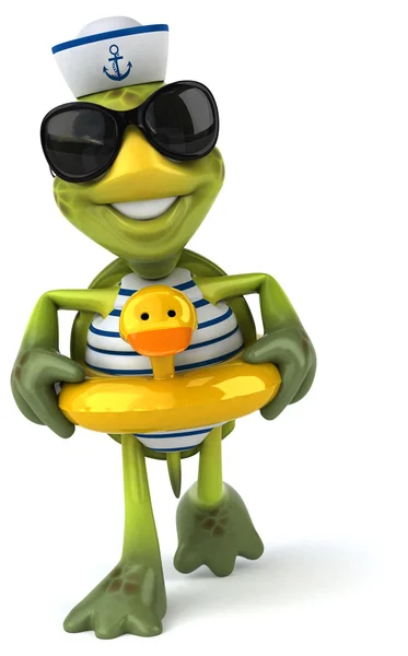 Fun cartoon turtle — Stock Photo, Image