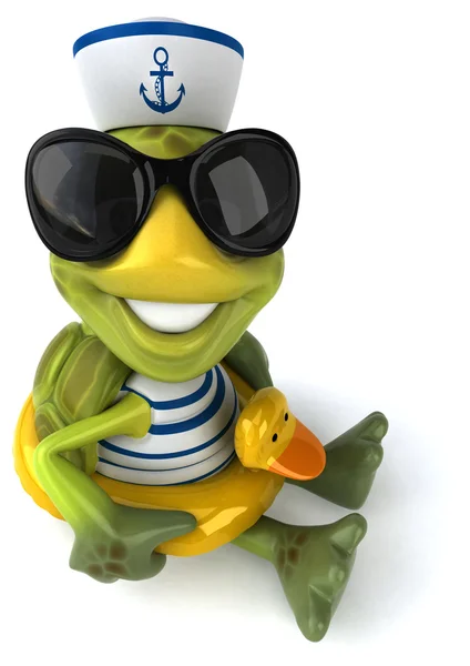 Fun cartoon turtle — Stock Photo, Image