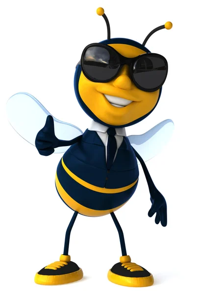 Leuke cartoon bee — Stockfoto