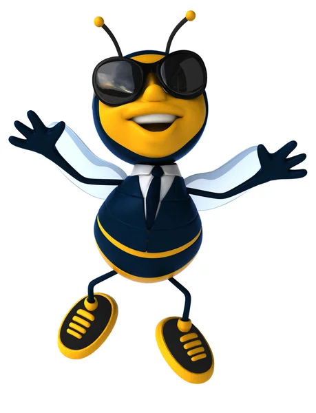 Leuke cartoon bee — Stockfoto