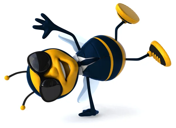 Leuke cartoon bee — Stockfoto