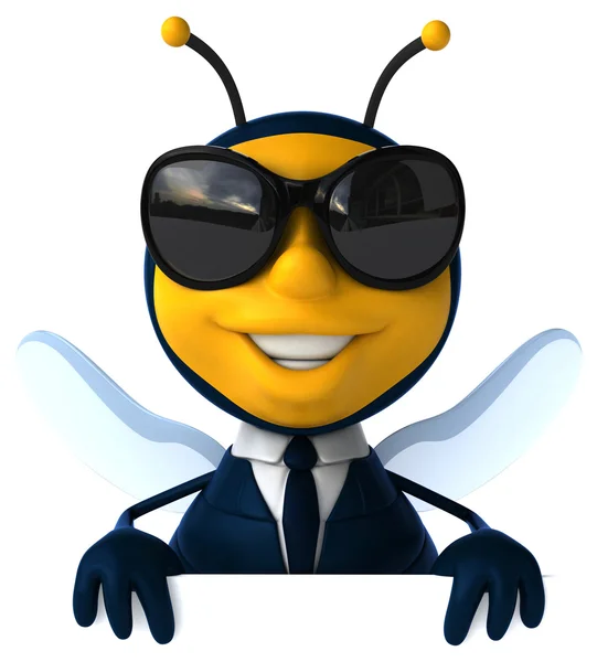 Fun cartoon bee — Stock Photo, Image