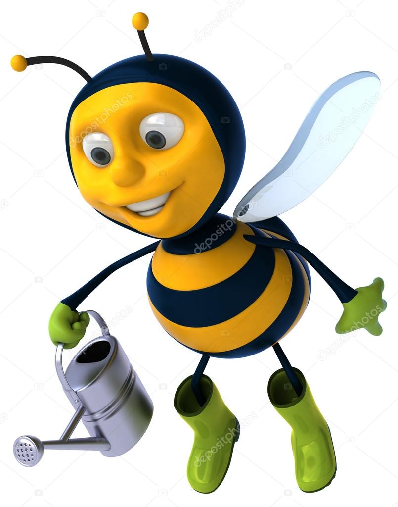 Fun cartoon bee