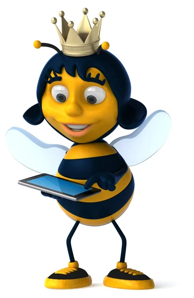 Roliga tecknade bee — Stockfoto