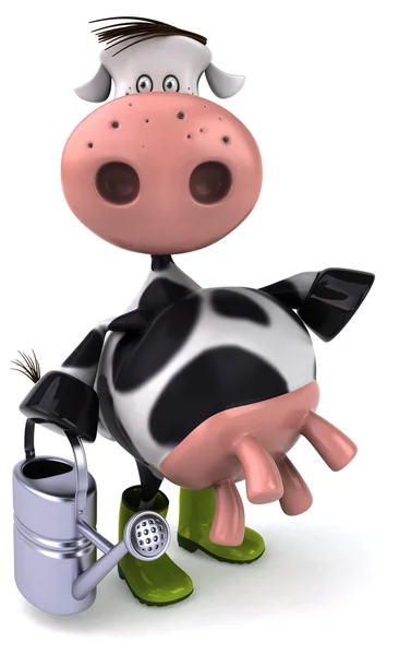 Fun cartoon cow — Stock Photo, Image