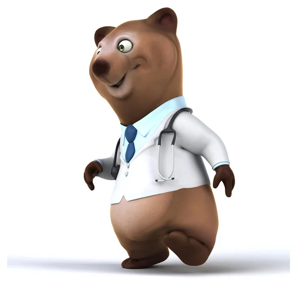 Fun bear doctor — Stock Photo, Image