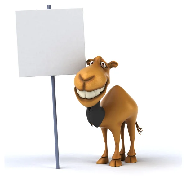 Fun camel in suit — Stock Photo, Image