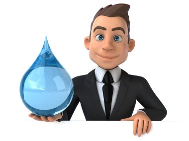 Eğlenceli karikatür işadamı