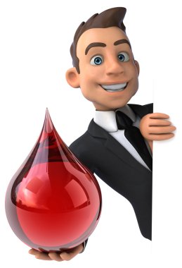 Eğlenceli karikatür işadamı