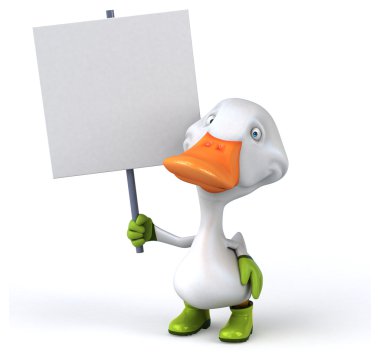 Eğlenceli çizgi film ördek