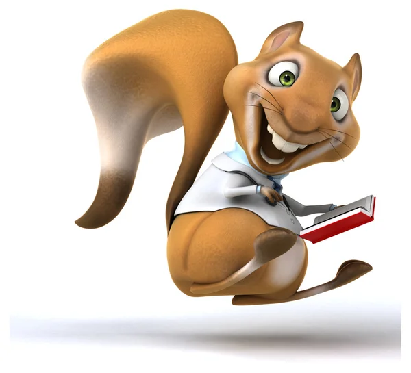 Wiewiórka zabawa kreskówki — Zdjęcie stockowe