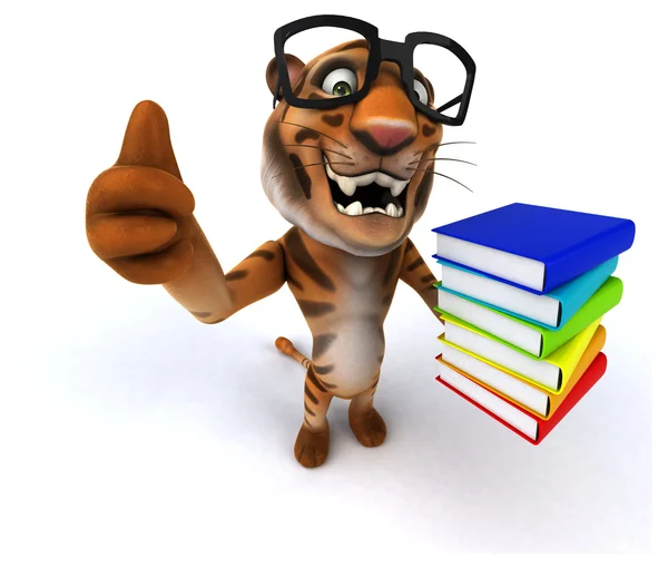 Fun cartoon tiger — Stock Photo, Image