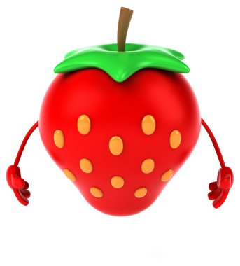 Eğlenceli çizgi film çilek
