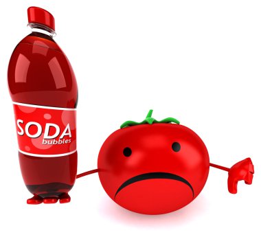 Eğlenceli çizgi film domates