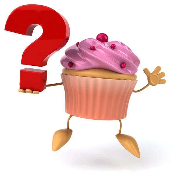 Fun cupcake with question mark — Stock Photo © julos 58575325