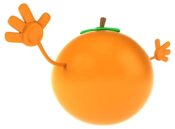 Divertido desenho animado laranja — Fotografia de Stock