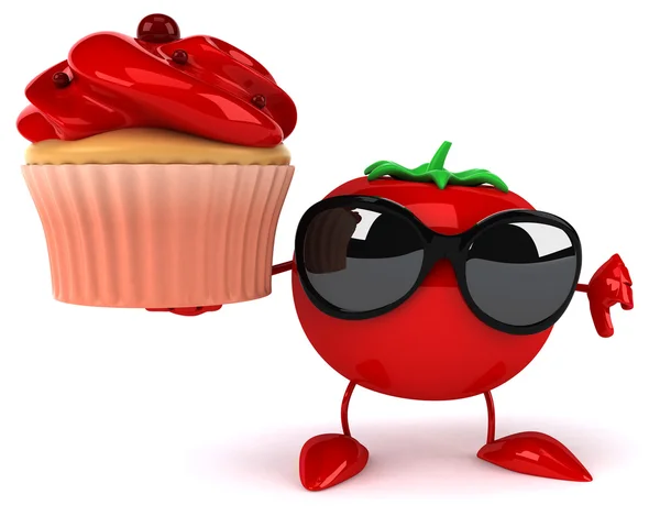 Fun cartoon tomato — Stock Photo, Image