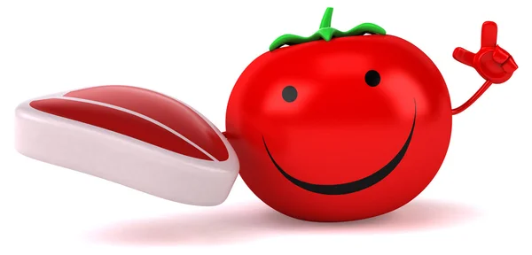 Fun cartoon tomato — Stock Photo, Image