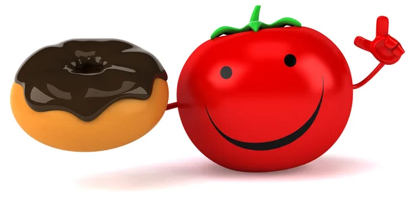 Diversão cartoon tomate — Fotografia de Stock