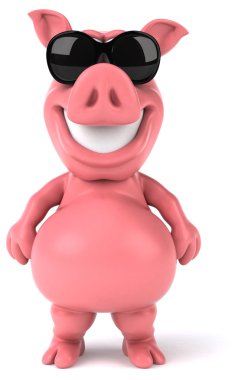 Eğlenceli çizgi film domuz