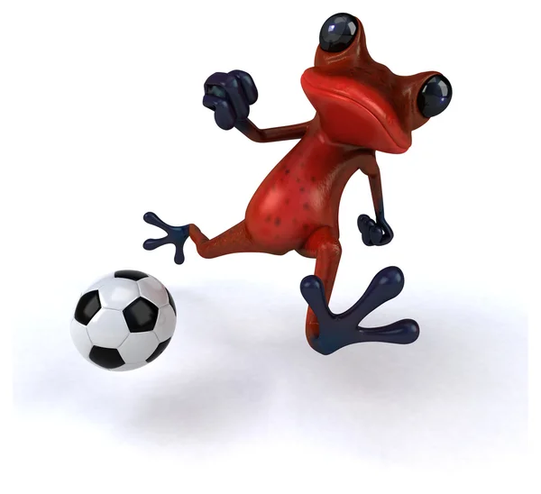 Fun cartoon frog — Stock Photo, Image