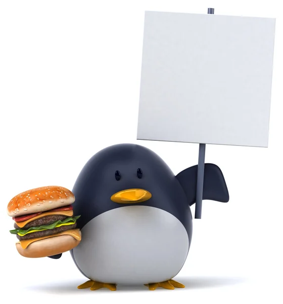 Divertido pingüino de dibujos animados —  Fotos de Stock