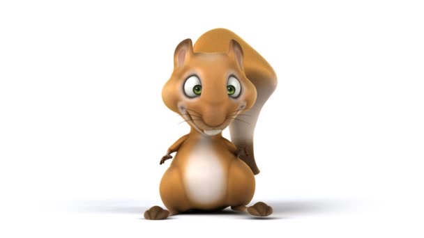 Leuk eekhoorn dans — Stockvideo