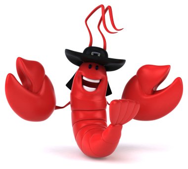 Eğlenceli çizgi film ıstakoz