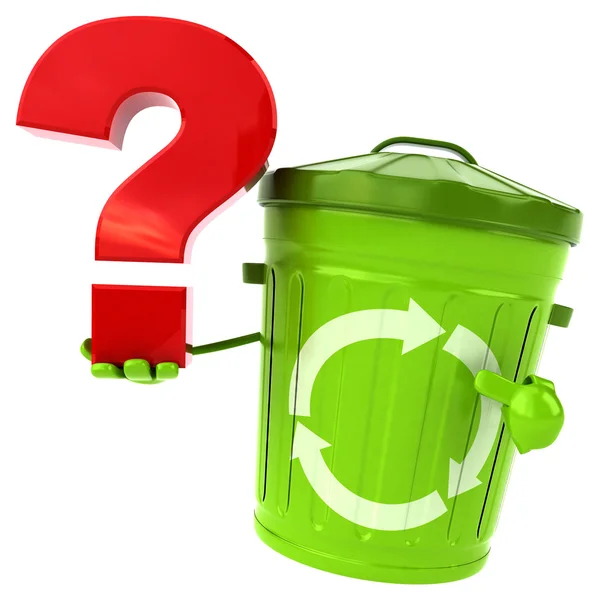 Lixo verde bin — Fotografia de Stock