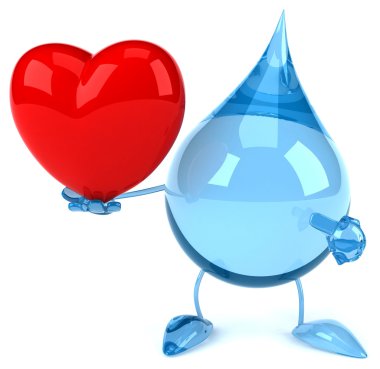 çizgi film su damlası