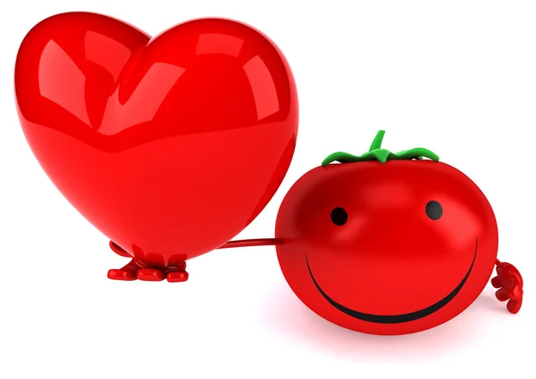 Zabawne kreskówki pomidor — Zdjęcie stockowe