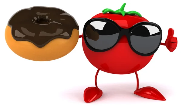 Fun cartoon tomato — Stock Photo, Image