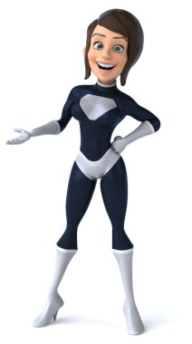 kadın süper kahraman eğlenceli