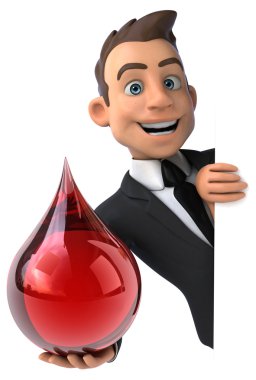 Eğlenceli karikatür işadamı