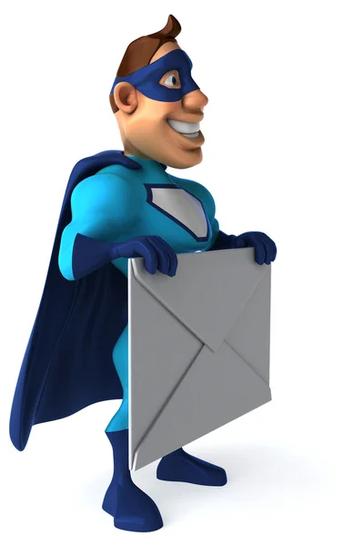 Fun cartoon superhero — Stock Photo, Image