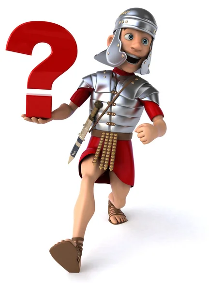 Cartoon roman soldier — Stock Photo, Image